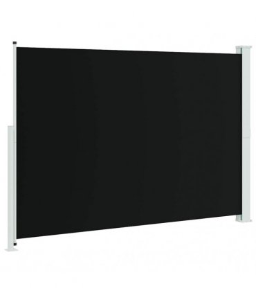 vidaXL Patio Retractable Side Awning 200x314 cm Black