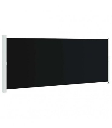vidaXL Patio Retractable Side Awning 200x514 cm Black