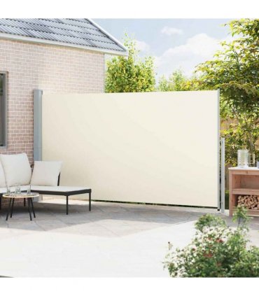 vidaXL Patio Retractable Side Awning 200x514 cm Cream