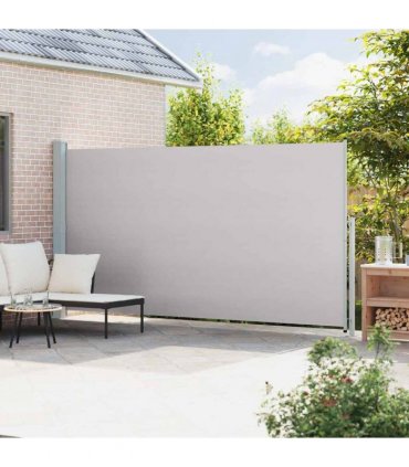 vidaXL Patio Retractable Side Awning 200x514 cm Grey