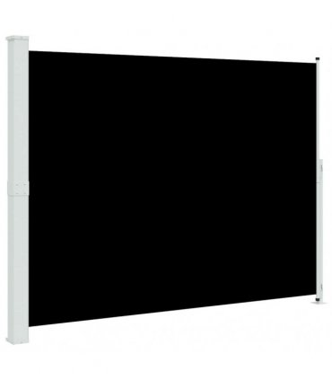 vidaXL Patio Retractable Side Awning 220x314 cm Black