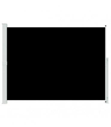 vidaXL Patio Retractable Side Awning 220x314 cm Black