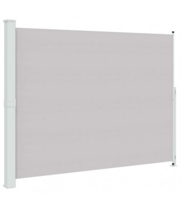 vidaXL Patio Retractable Side Awning 220x314 cm Grey