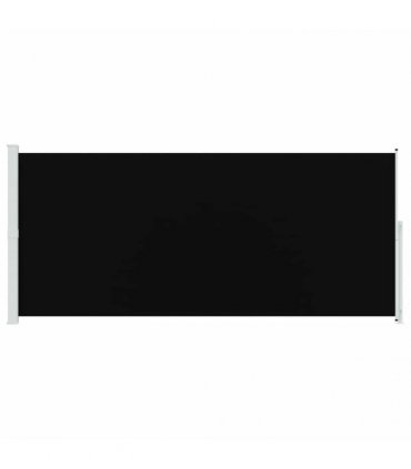 vidaXL Patio Retractable Side Awning 220x514 cm Black