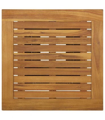 vidaXL Bar Table Black 60x60x110 cm Poly Rattan and Solid Acacia Wood