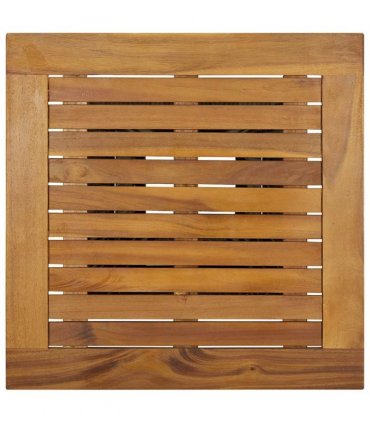 vidaXL Bar Table Grey 60x60x110 cm Poly Rattan and Solid Acacia Wood