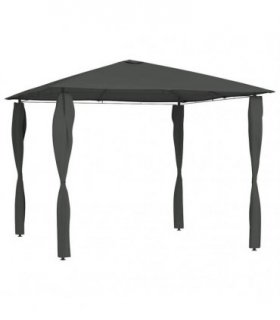 vidaXL Gazebo with Post Covers 3x3x2,6 m Anthracite 160 g/m²