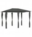 vidaXL Gazebo with Post Covers 3x4x2.6 m Anthracite 160 g/m²