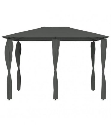 vidaXL Gazebo with Post Covers 3x4x2.6 m Anthracite 160 g/m²