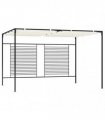 vidaXL Gazebo with Retractable Roof 3x4x2,3 m Cream 180 g/m²