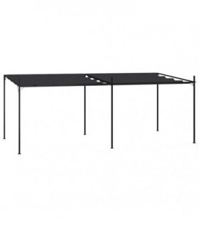 vidaXL Gazebo with Retractable Roof 600x300x233 cm Anthracite