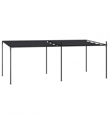 vidaXL Gazebo with Retractable Roof 600x300x233 cm Anthracite