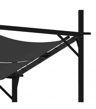 vidaXL Gazebo with Retractable Roof 600x300x233 cm Anthracite