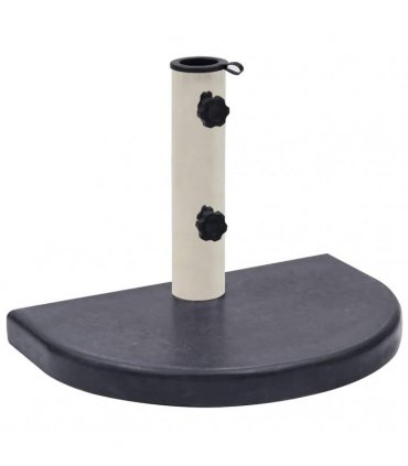vidaXL Umbrella Base Black 40x28x4 cm Granite