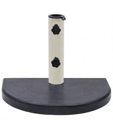 vidaXL Umbrella Base Black 40x28x4 cm Granite