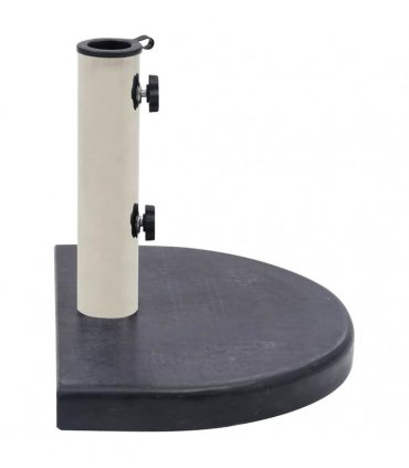 vidaXL Umbrella Base Black 40x28x4 cm Granite