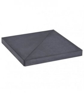 vidaXL Umbrella Weight Plate Black Granite Square 15 kg