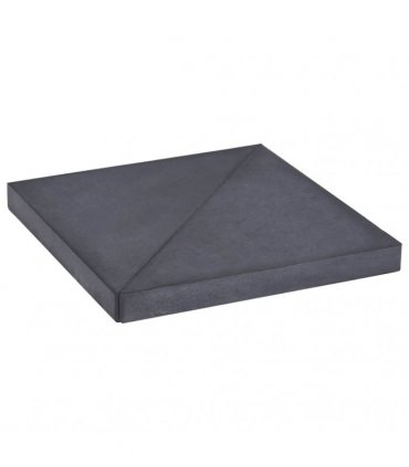 vidaXL Umbrella Weight Plate Black Granite Square 15 kg