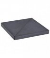 vidaXL Umbrella Weight Plate Black Granite Square 15 kg