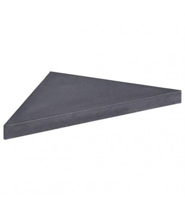 vidaXL Umbrella Weight Plate Black Granite Square 15 kg