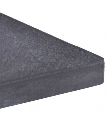 vidaXL Umbrella Weight Plate Black Granite Square 15 kg