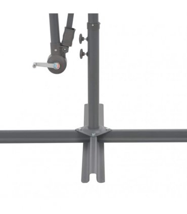 vidaXL Cantilever Garden Parasol with Aluminium Pole Terracotta 300 cm