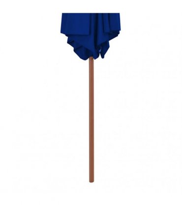 vidaXL Garden Parasol with Wooden Pole Blue 270 cm