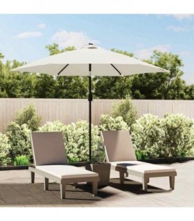 vidaXL Replacement Fabric for Outdoor Parasol Sand White 300 cm