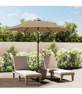 vidaXL Replacement Fabric for Outdoor Parasol Taupe 300 cm
