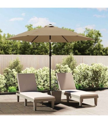 vidaXL Replacement Fabric for Outdoor Parasol Taupe 300 cm