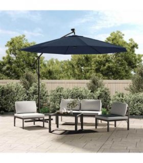 vidaXL Replacement Fabric for Outdoor Parasol Blue 300 cm