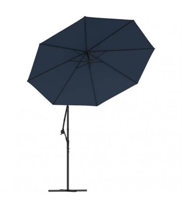 vidaXL Replacement Fabric for Outdoor Parasol Blue 300 cm