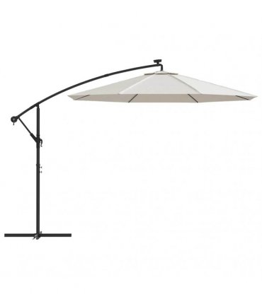 vidaXL Replacement Fabric for Outdoor Parasol Sand White 300 cm