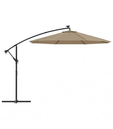vidaXL Replacement Fabric for Outdoor Parasol Taupe 300 cm