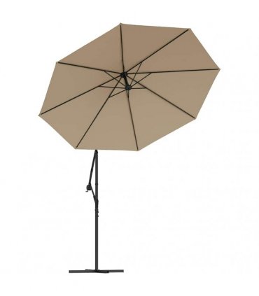 vidaXL Replacement Fabric for Outdoor Parasol Taupe 300 cm