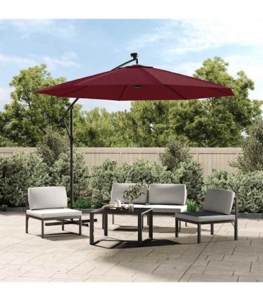 vidaXL Replacement Fabric for Outdoor Parasol Bordeaux Red 300 cm