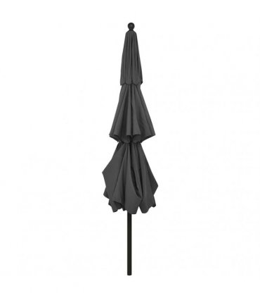vidaXL 3-Tier Garden Parasol with Aluminium Pole Anthracite 3,5 m