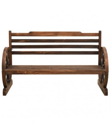 vidaXL Garden Bench 112 cm Solid Firwood