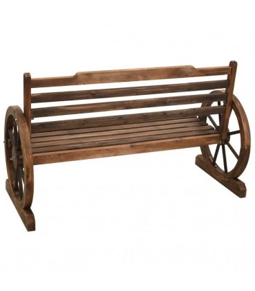 vidaXL Garden Bench 112 cm Solid Firwood