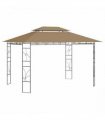 vidaXL Gazebo 4x3x2,7 m Taupe 160 g/m²