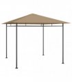 vidaXL Gazebo 3x3x2,7 m Taupe 180 g/m²