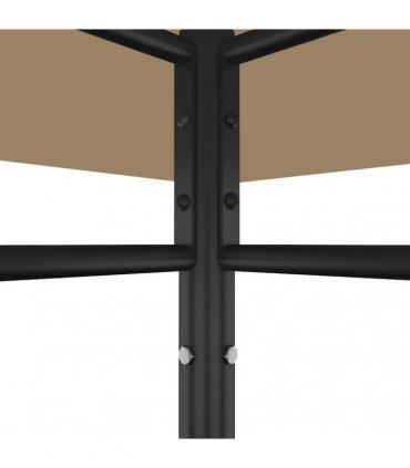 vidaXL Gazebo 3x3x2,7 m Taupe 180 g/m²