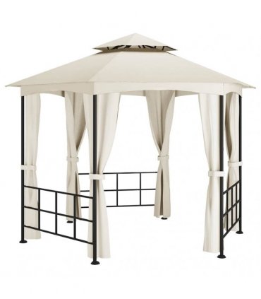 vidaXL Gazebo with Sidewalls 3,1x2,7 m Cream