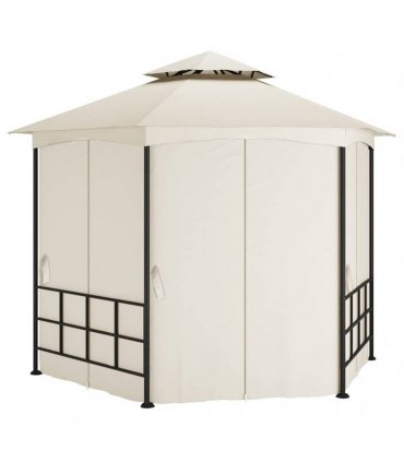 vidaXL Gazebo with Sidewalls 3,1x2,7 m Cream