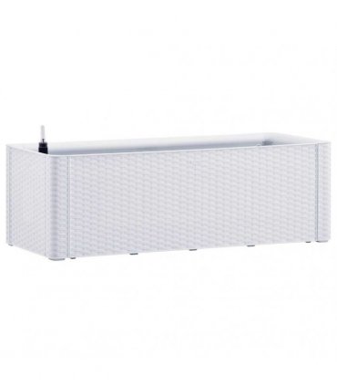 vidaXL Garden Raised Bed with Self Watering System White 100x43x33 cm