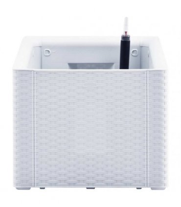 vidaXL Garden Raised Bed with Self Watering System White 100x43x33 cm