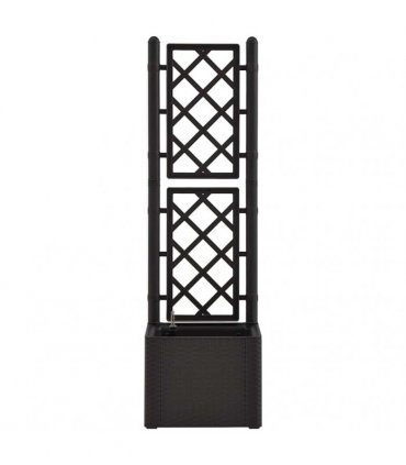 vidaXL Garden Raised Bed with Trellis&Self Watering System Anthracite