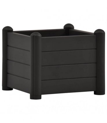 vidaXL Garden Raised Bed PP Anthracite 43x43x35 cm