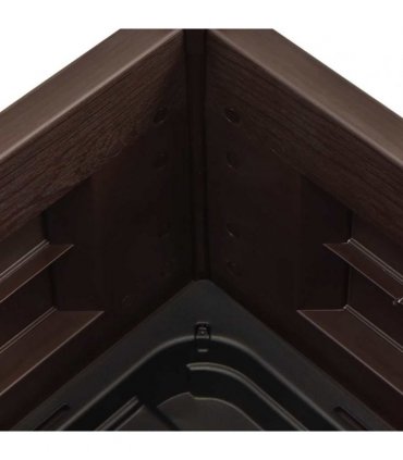 vidaXL Garden Raised Bed PP Anthracite 43x43x35 cm