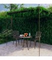 vidaXL Garden Pergola Antique Brown 4x3x2,5 m Iron